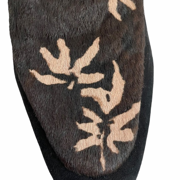 AD & Daughters Calf Hair Floral Loafers Floral 8 - Picture 3 of 9